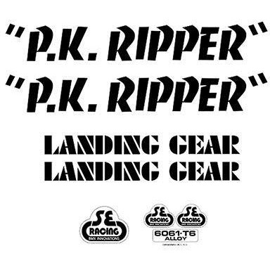 Se Bikes Pk Ripper Decal Set Black
