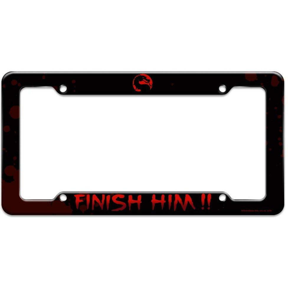 Mortal Kombat Klassic Finish Him License Plate Tag Frame