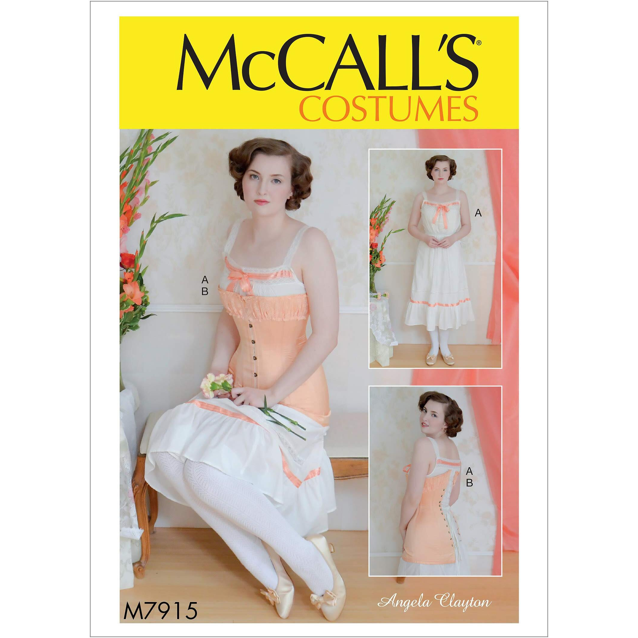 Mccall's Patterns Mccall's Women's Victorian Corset And Dress Costume Sewing Angela Clayton  Sizes 6-14 Patterns