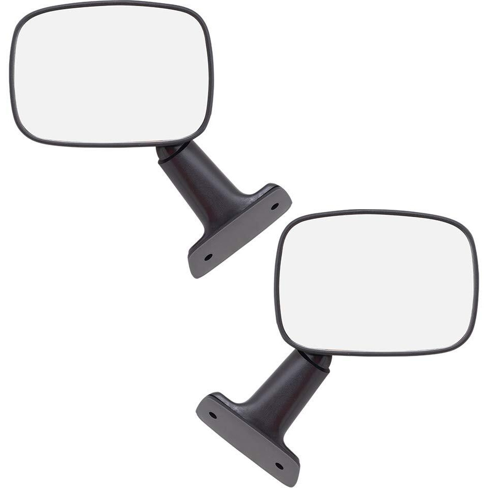 Brock Replacement Driver And Passenger Manual Side View Mirror Textured Compatible With 1984-1986 4Runner 8794089118 8791089121