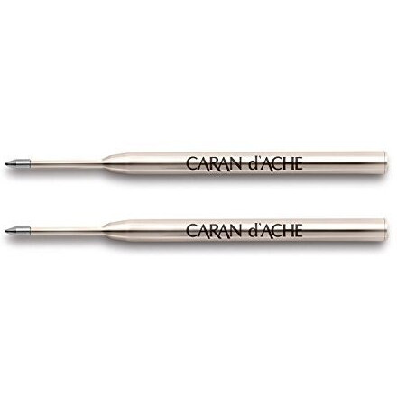 Caran D'Ache Goliath Ballpoint Pen Refill Medium Black (Pack Of 2)