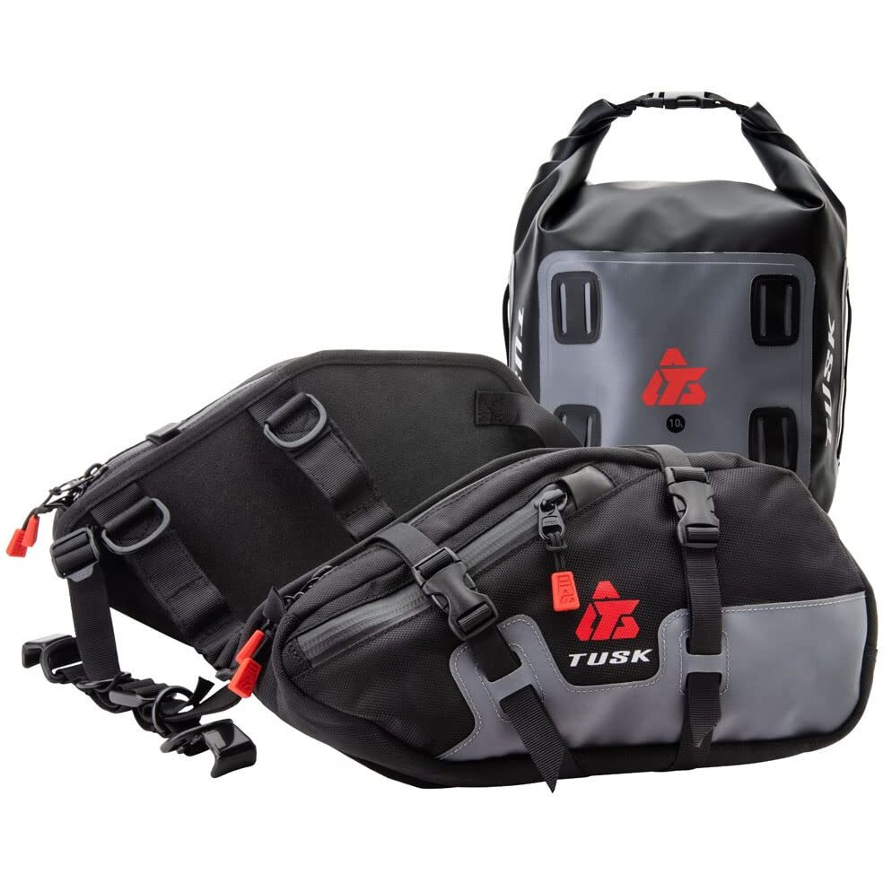 Tusk Traverse Pannier Bags W/X-Small Dry Duffel Tail Bag