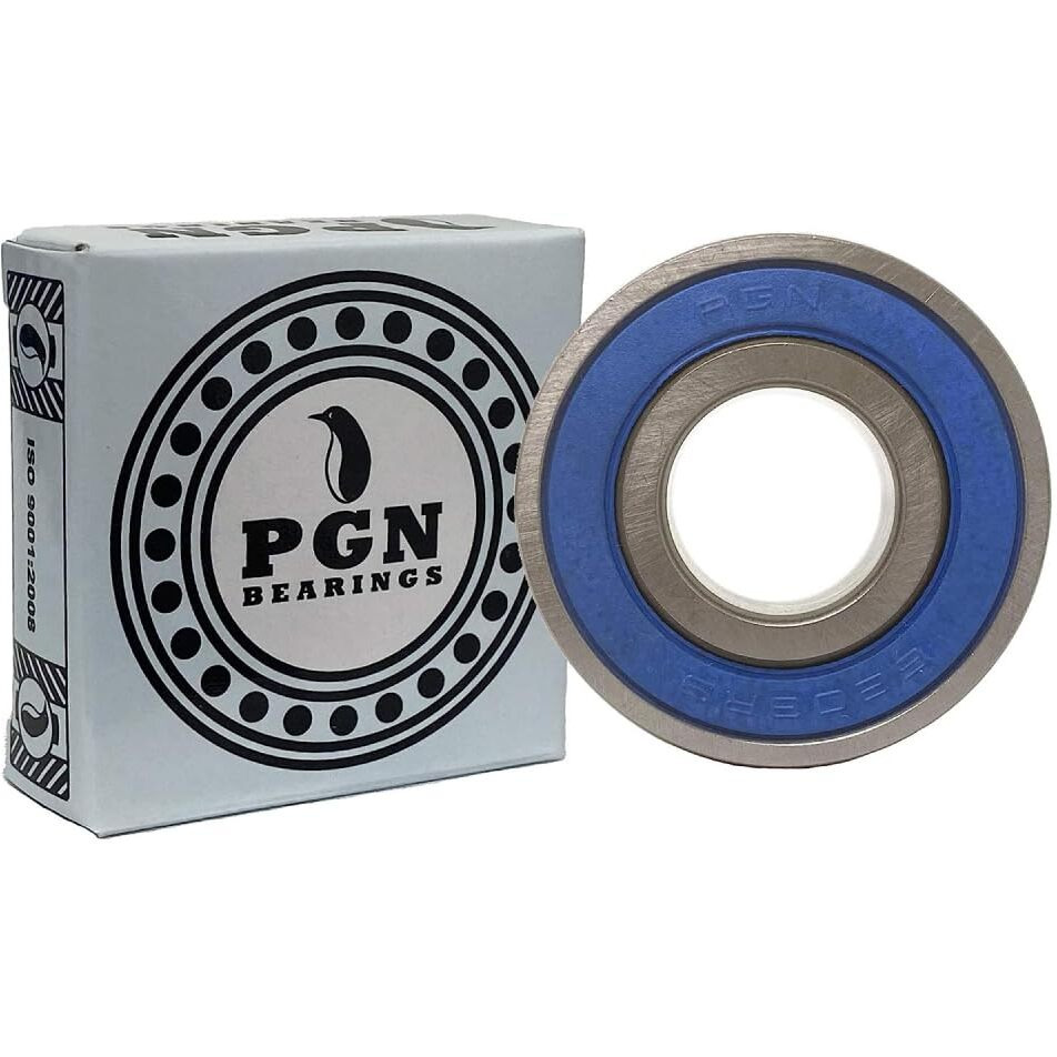 Pgn (4 Pack) 6203-2Rs Bearing - Lubricated Chrome Steel Sealed Ball Bearing - 17X40X12Mm Bearings With Rubber Seal & High Rpm Support