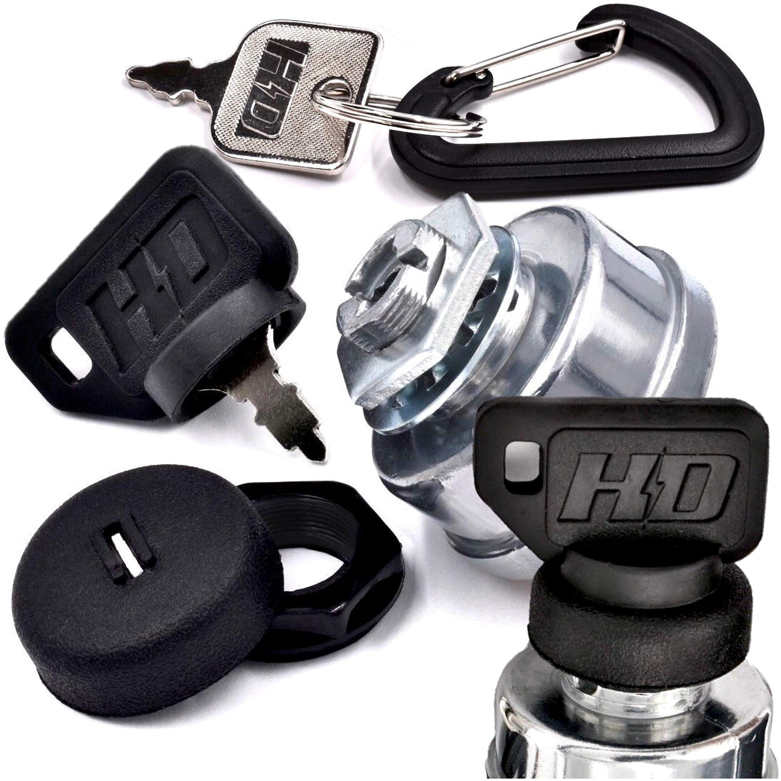 Hd Switch Starter Ignition Switch Fits Exmark 109-4736 Toro 104-2541 103-0206 88-9830 Wheel Horse Lawn Mower Dual Dust Protection System W/ 2 Keys & Free Carabiner