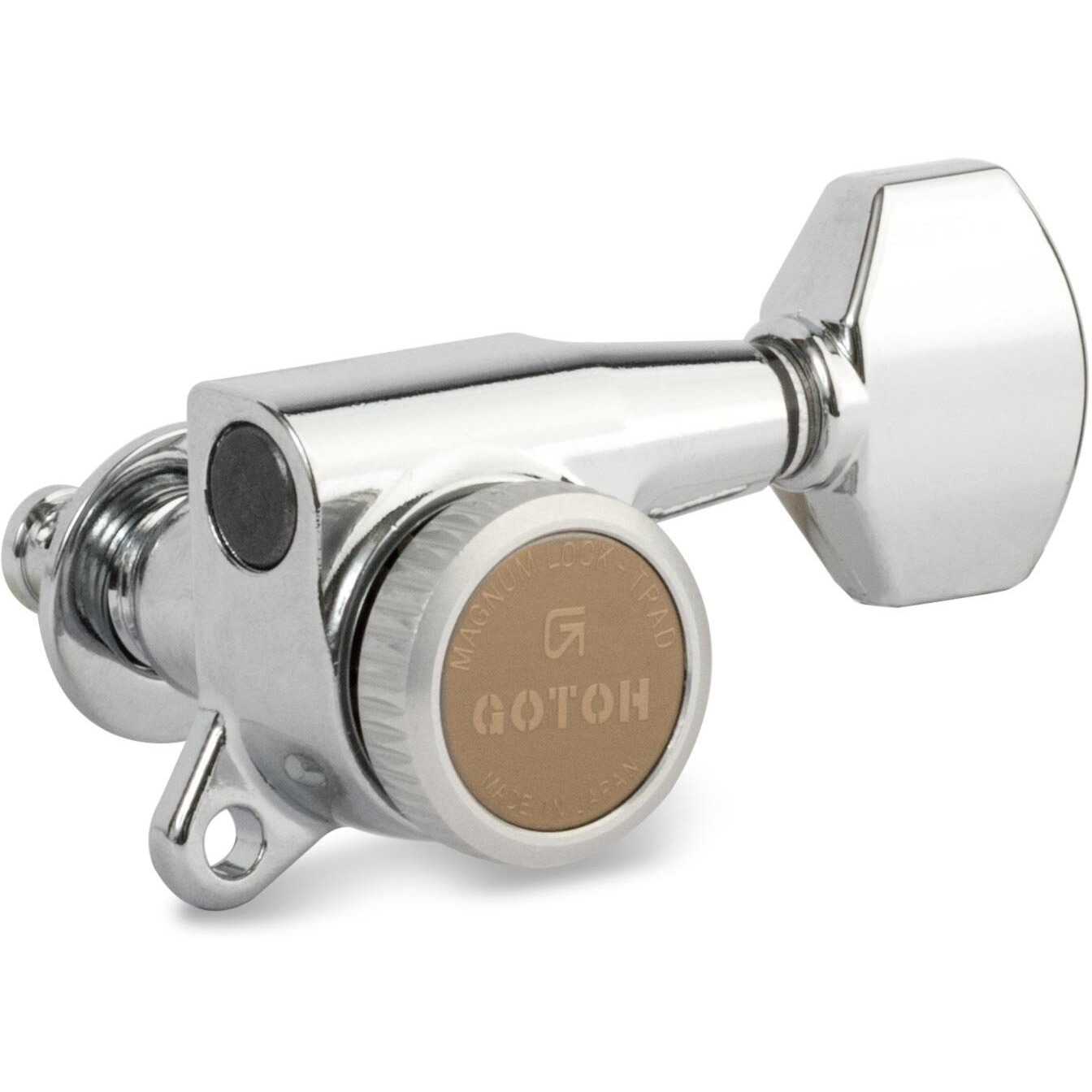 Gotoh Magnum Lock-Trad 6-In-Line Guitar Tuners  Chrome