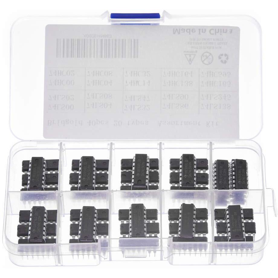 Bridgold 40Pcs(20Pcs 74Hcxx+20Pcs 74Lsxx) Series Logic Ic Assortment Kit