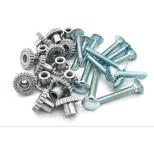 Dryfur Pet Carrier Metal Fasteners Nuts Bolts (1-1/4"" Medium Bolts  12 Pack)