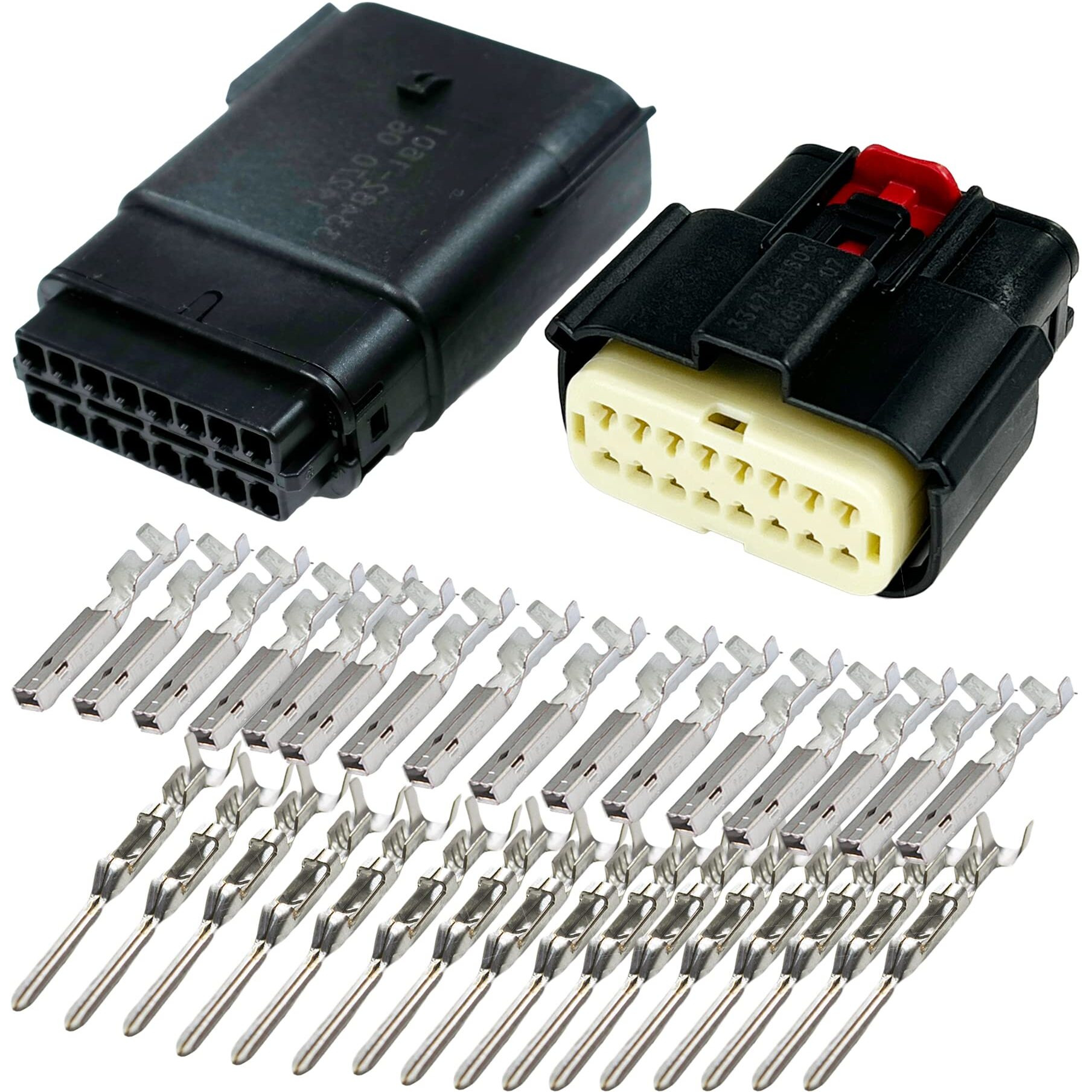 Molex 16 Pin Wire Connector  Harley Black Waterproof  Sealed Kit  Mx150