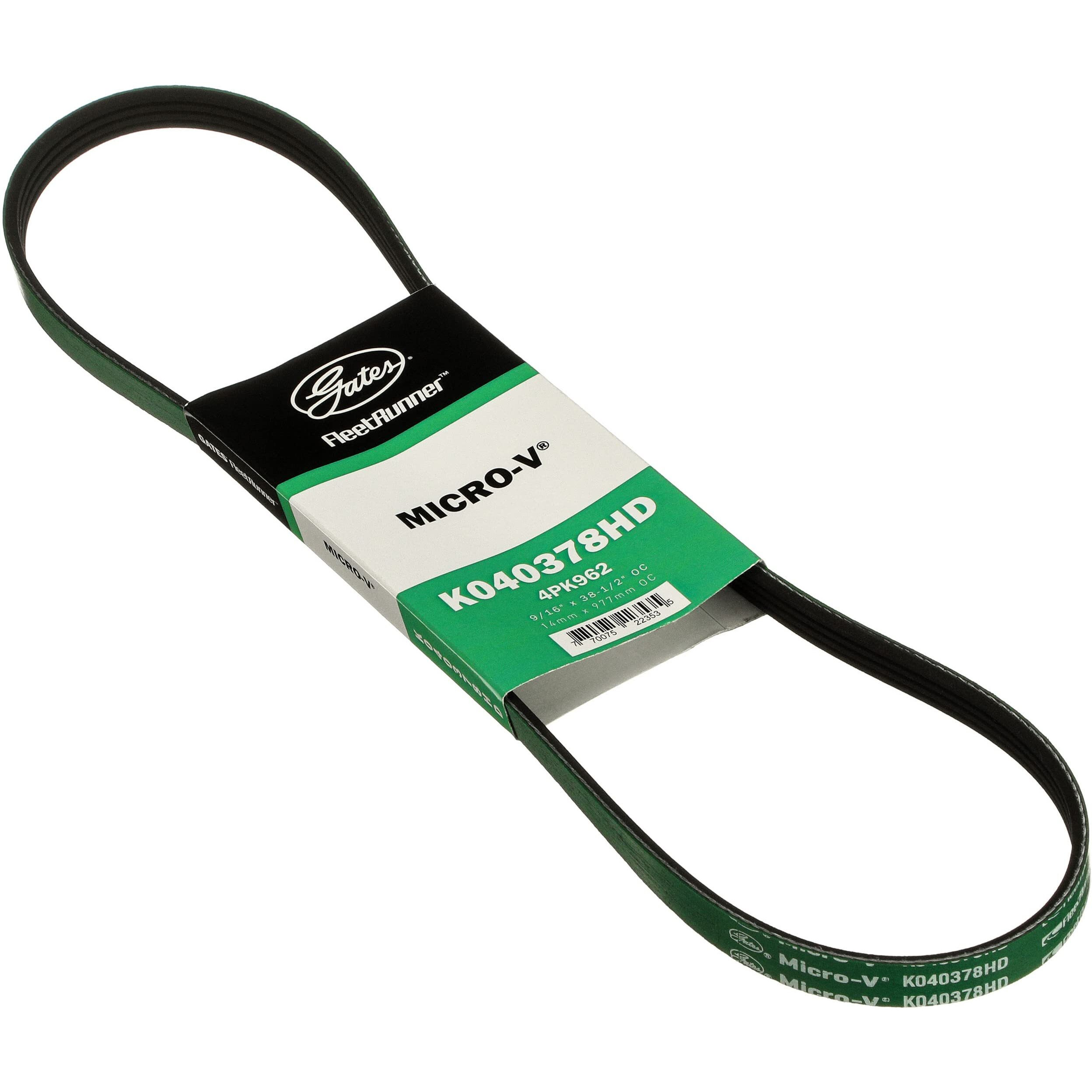 Gates K040378Hd Fleetrunner Micro-V Serpentine Drive Belt