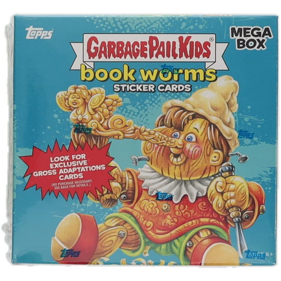 Garbage Pail Kids Garbage Paul Kids Book Worms Sticker Cards Mega Box