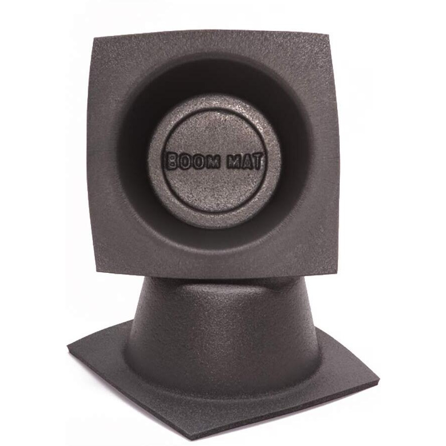 Design Engineering 050311 Boom Mat Speaker Baffles  4"" Round Slim (Pack Of 2)   Black