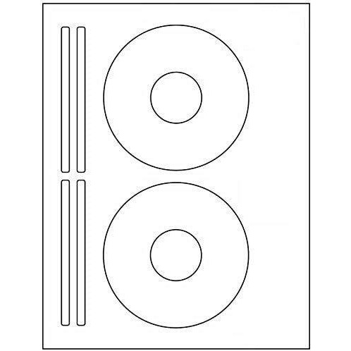 Cd / Dvd Labels Besteck Brand. Compatible 5931 Size Laser And Ink Jet Compatible Bright White Matte Finish. (100 Sheets/200 Labels)