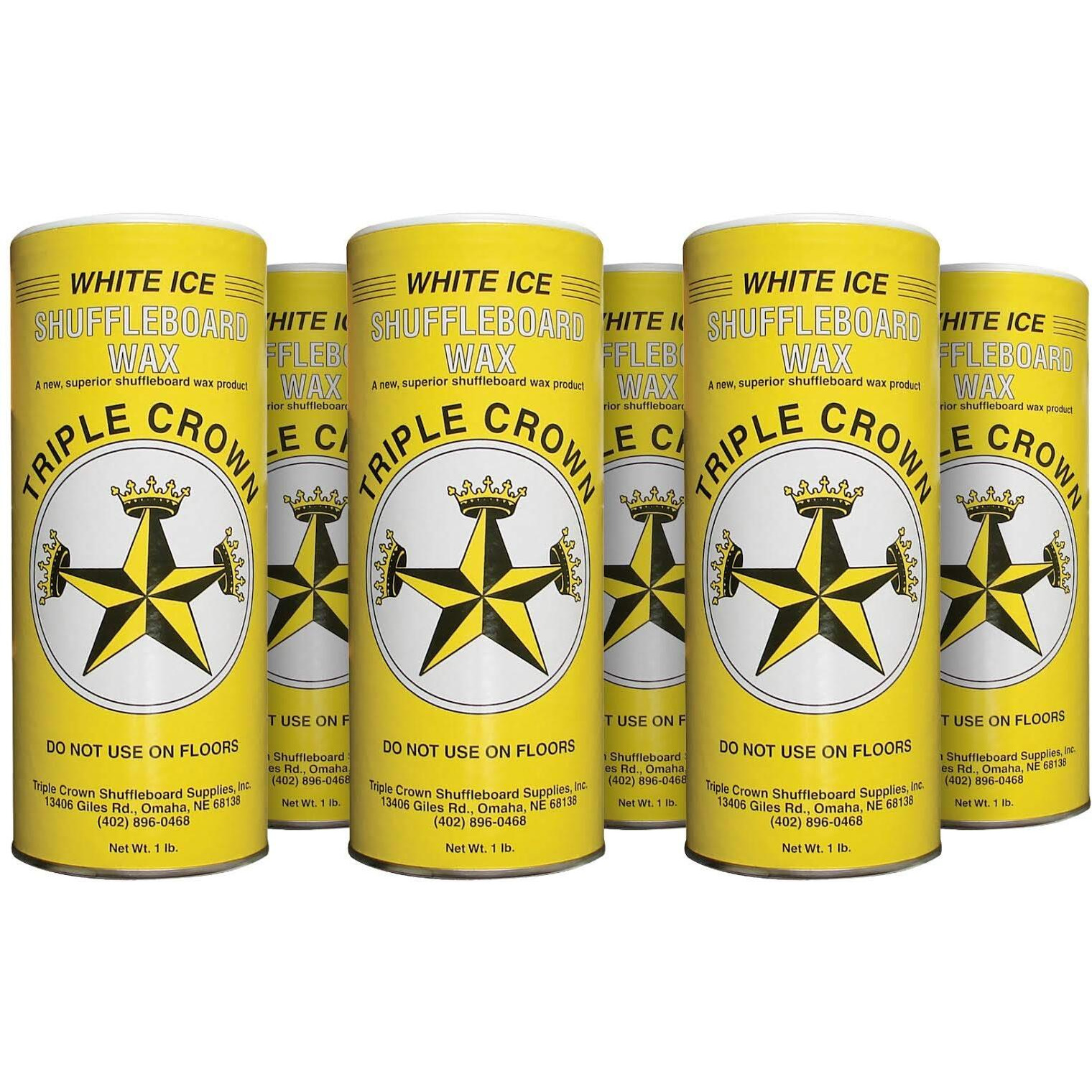 Triple Crown White Ice Shuffleboard Wax (White Ice 6-Pack)