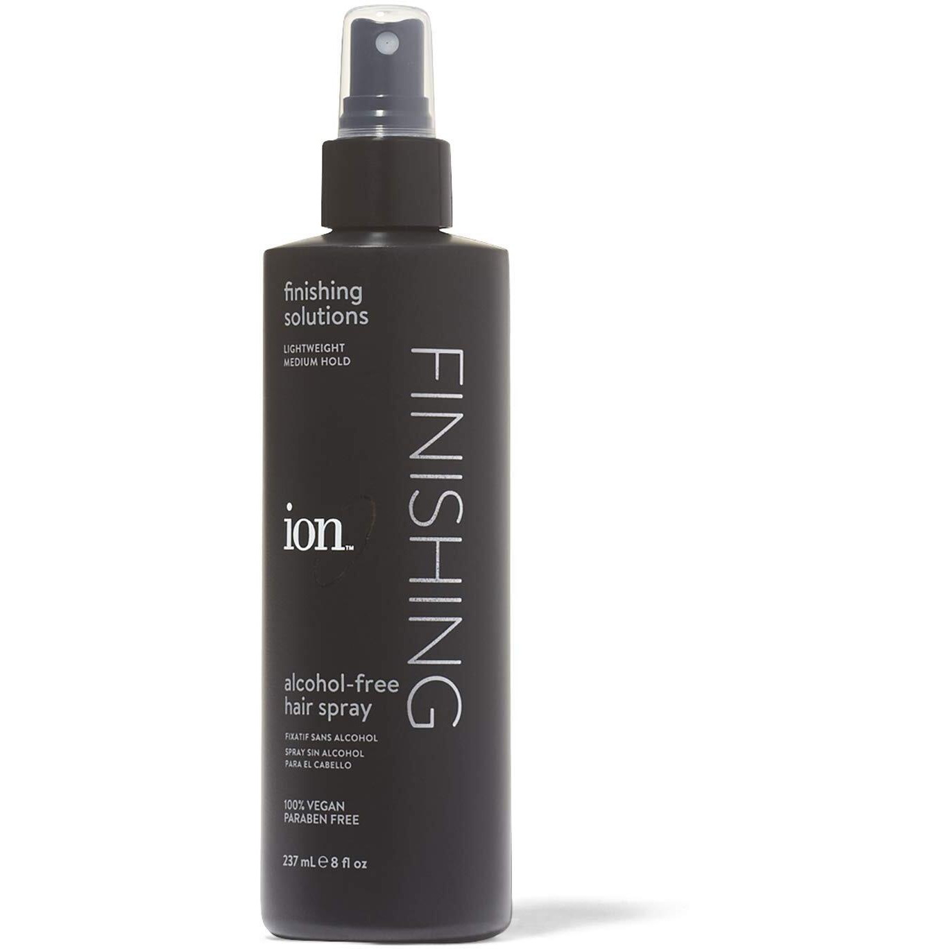 Ion Alcohol-Free Finishing Hair Spray  8Oz  Lightweight  Medium Hold  Anti-Frizz Hairspray  Vegan