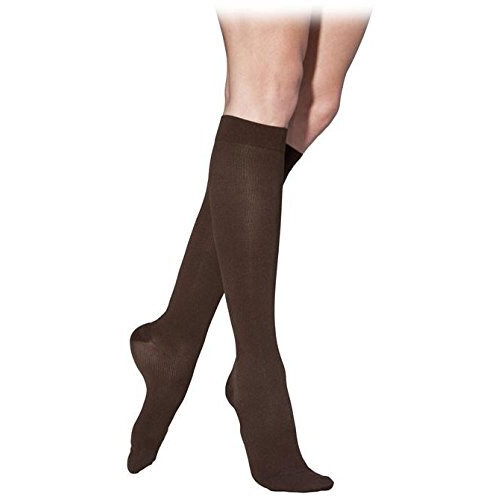 Sigvaris Womens Essential Cotton 230 Closed Toe Calf-High Socks 20-30Mmhg
