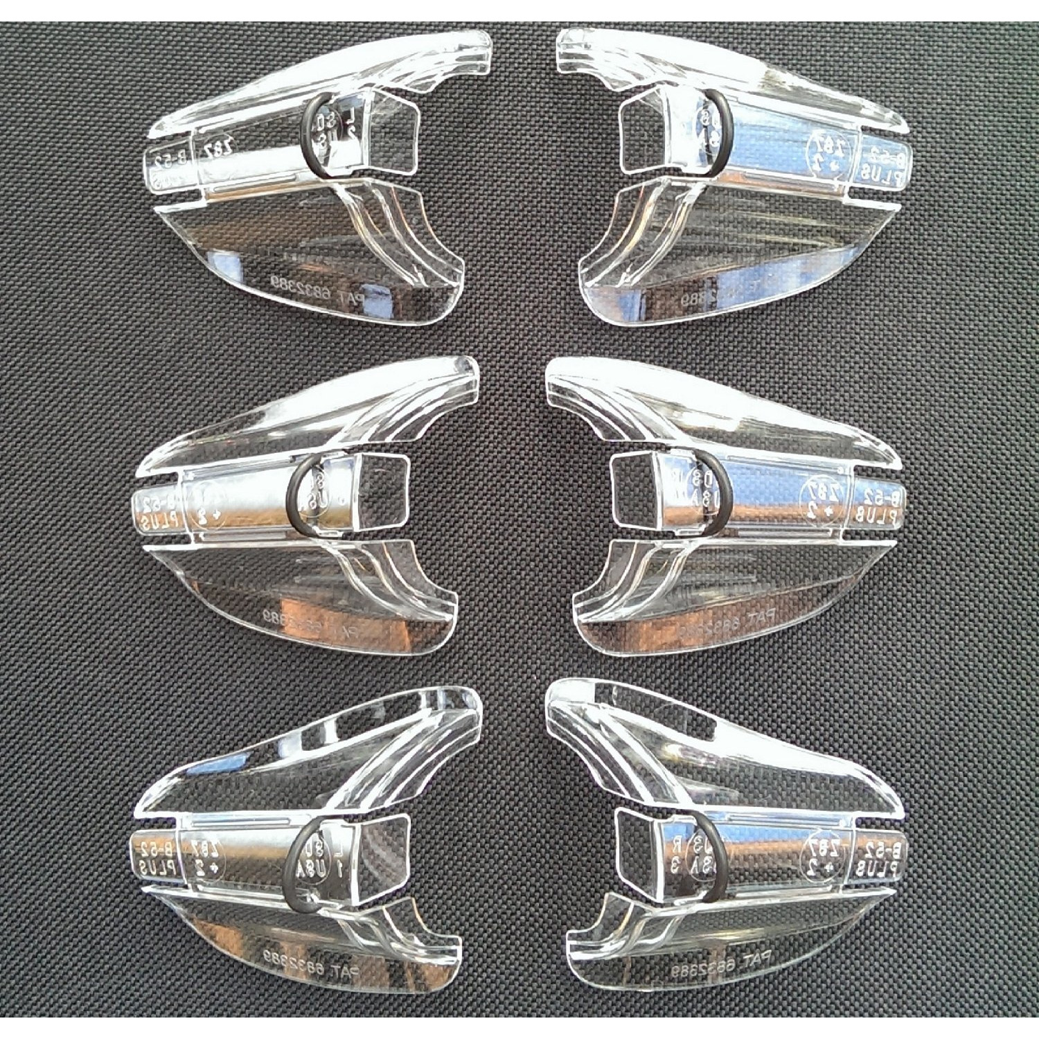 Obolts B52 Clear Safety Glasses Side Shields For Medium To Large Glasses (3 Pair)