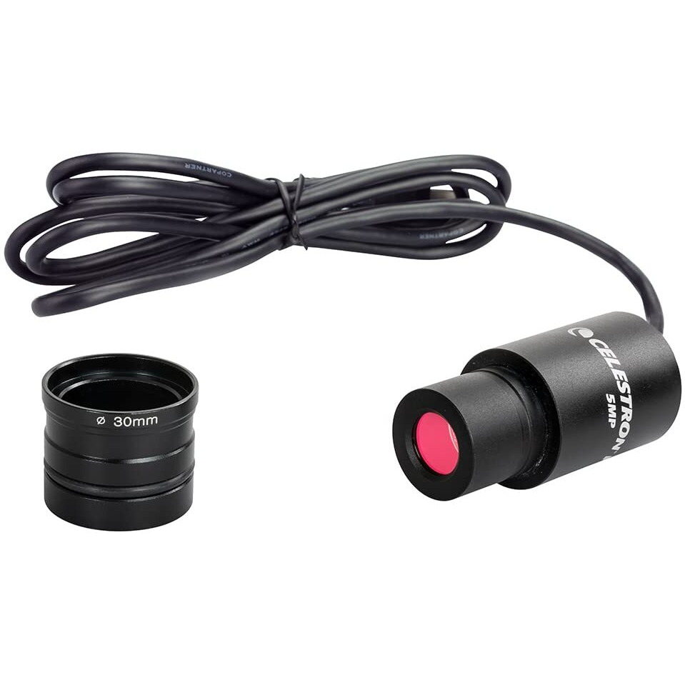 Celestron - 5Mp Cmos Digital Usb Microscope Imager - Digital Camera Captures Hi-Res Images And 30Fps Video - Perfect For Science Education And Classroom - Compatible With Mac Os And Windows
