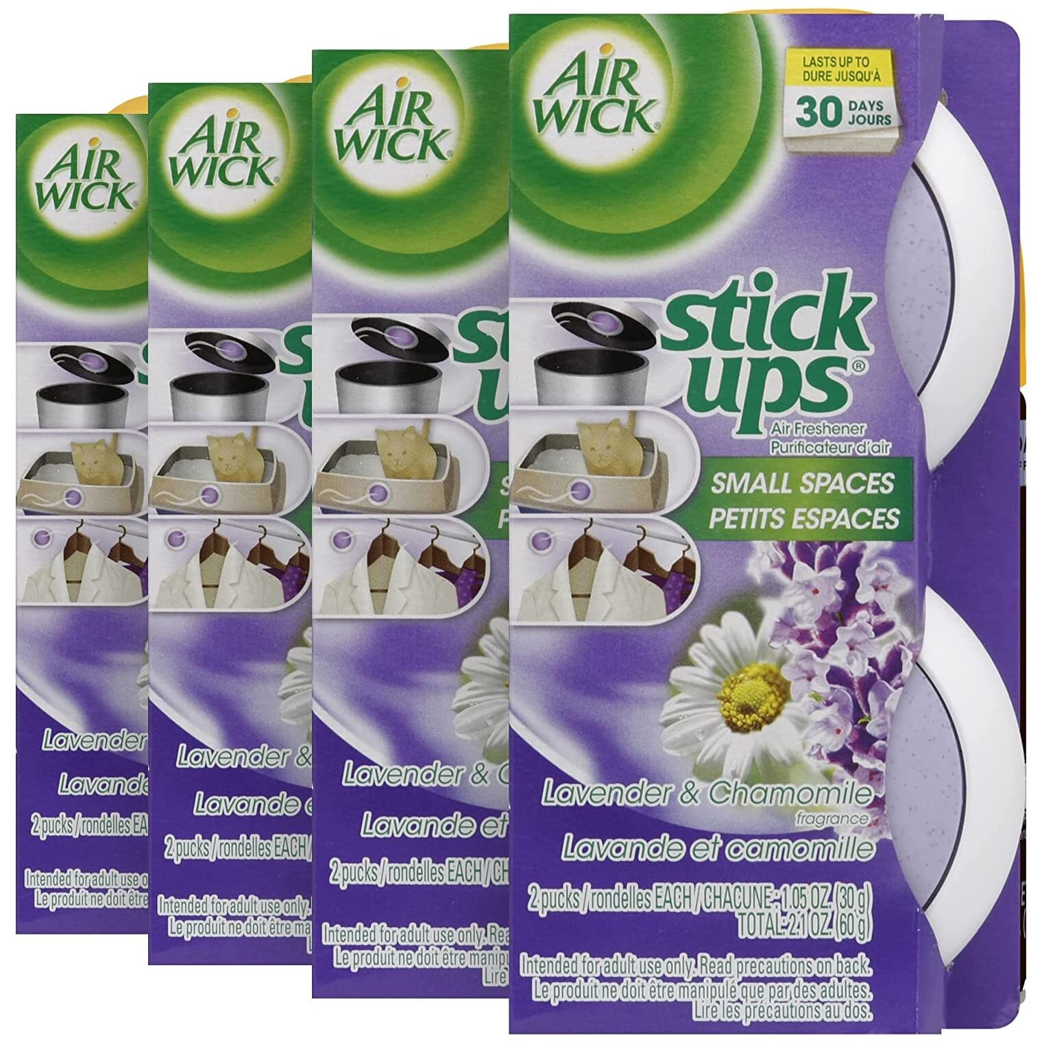 Air Wick Stick Ups Air Freshener  Lavender And Chamomile  2 Ct (Pack Of 4)