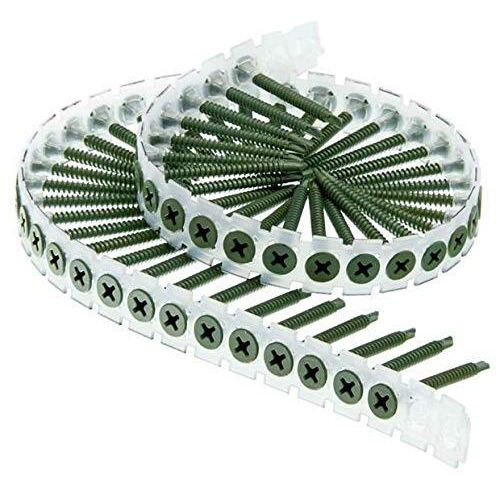 Senco 06C125Wk 6-Gauge 1-1/4 In. Collated Drywall To Heavy Steel Screws (1 000-Pack)