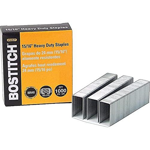 Bostitch 790121 Heavy Duty Staples 0.94-Inch Leg Length 1000 Staples/Box (Sb351516Hc1M)