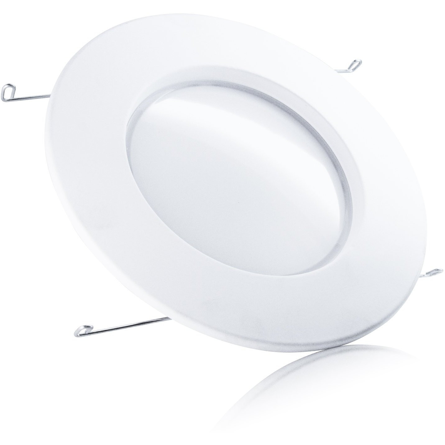 (Case Of 2) Tcp Elite 14W 5-6 Inch Recessed Downlight Retrofit Trim Kit In Warm White (85W Replacement  3000K  E26 Base  Circle Shape  Led14Dr5630K)
