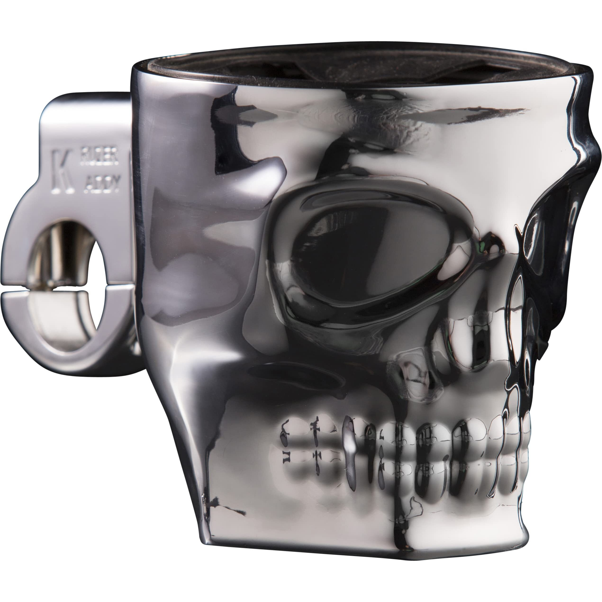 Kruzer Kaddy Kk1075 Chrome Skull Bar Mount 1 Pack