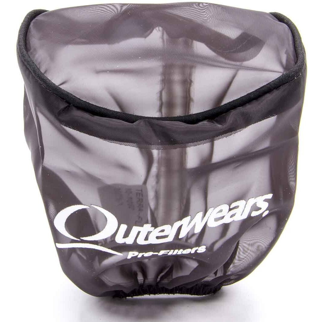 Outerwears Air Filter Wrap  Pre Filter  3-1/2 In Od  4 In Tall  Top  Polyester  Black  Each