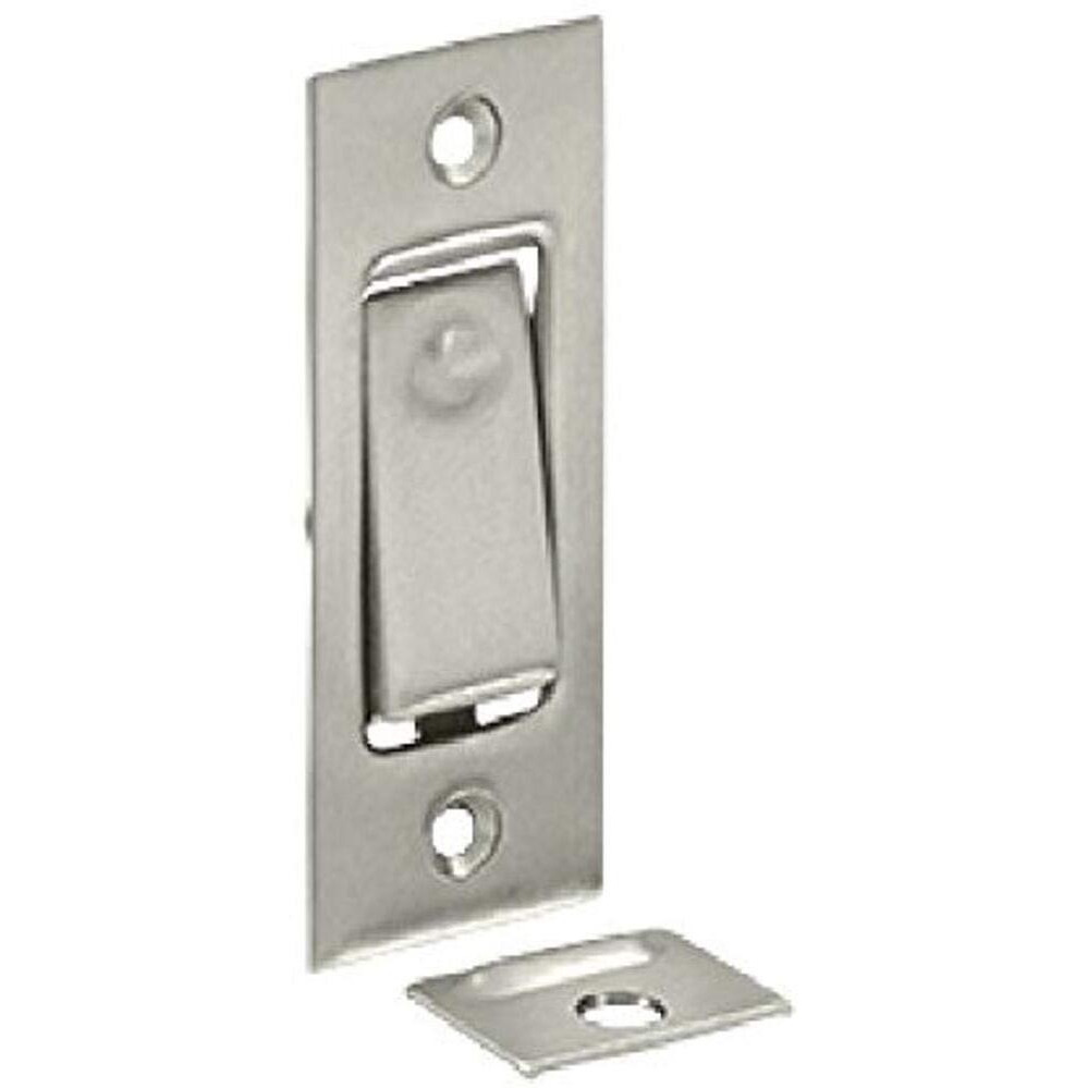 Deltana Pdb42 3-1/16"" Solid Brass Pocket Door Jamb Bolt Satin Nickel