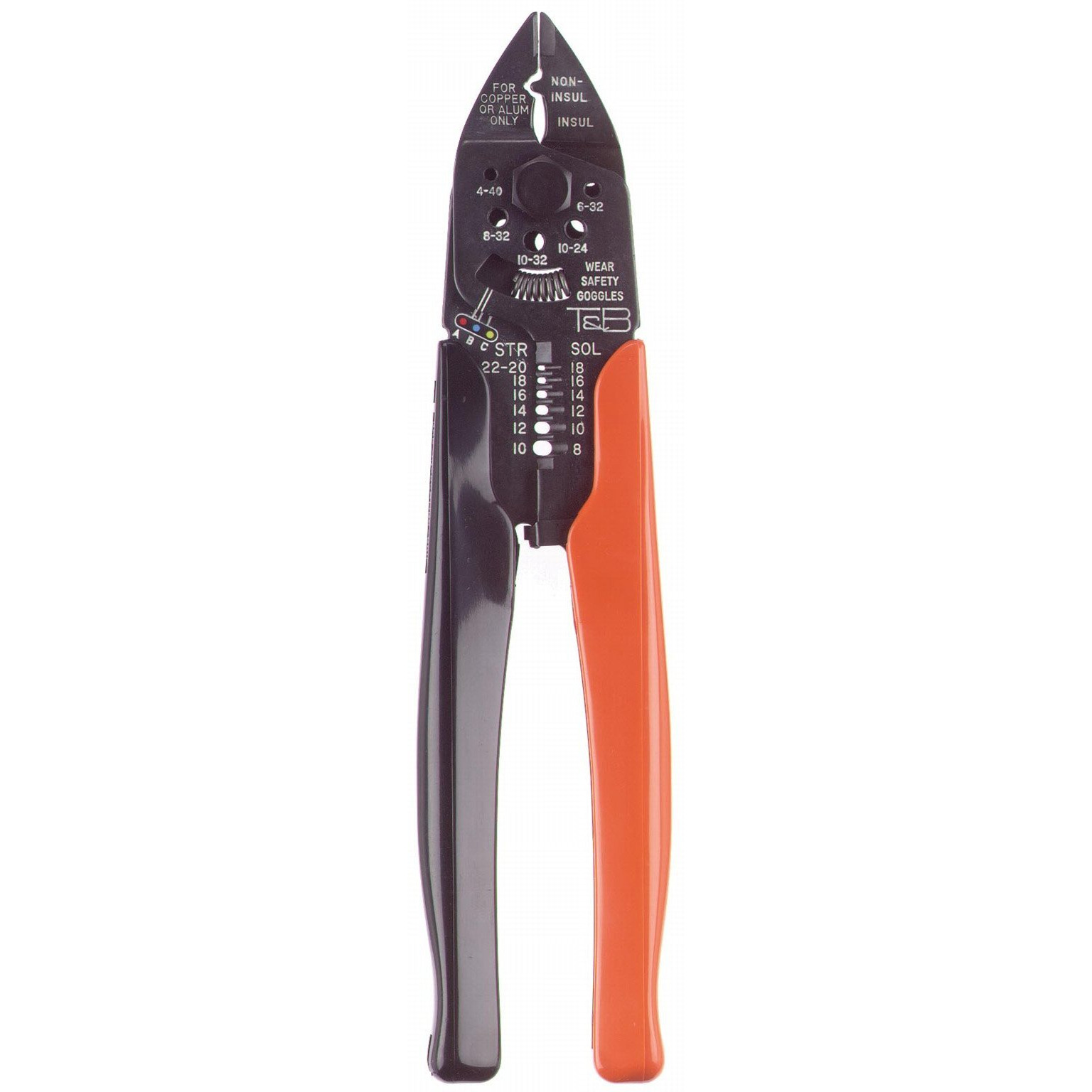 Thomas & Betts Wt2000 Plier Type Crimping Tool With Wire Cutter  Bolt Cutter And Wire Strippers