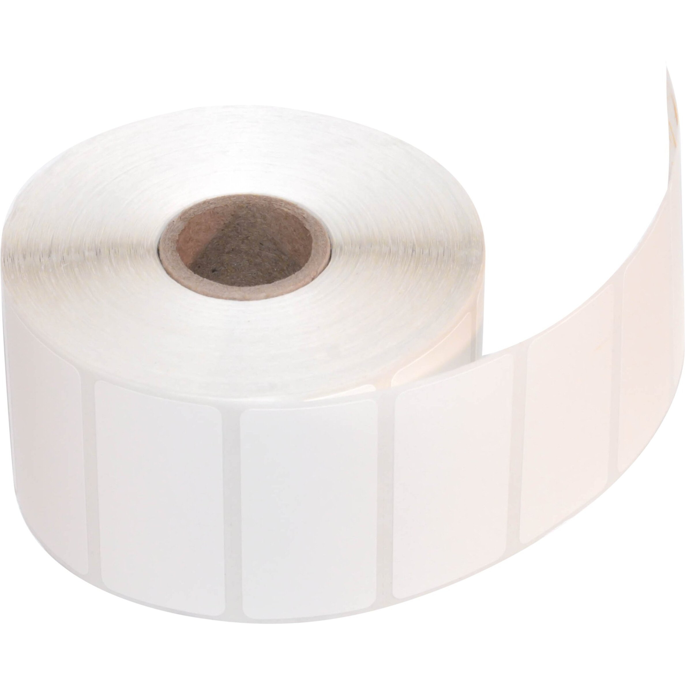 Compulabel Direct Thermal Labels  2-Inch X 1 Inch  White  Roll  Permanent Adhesive  Perforations Between Labels  1300 Per Roll  12 Rolls Per Carton (530550)
