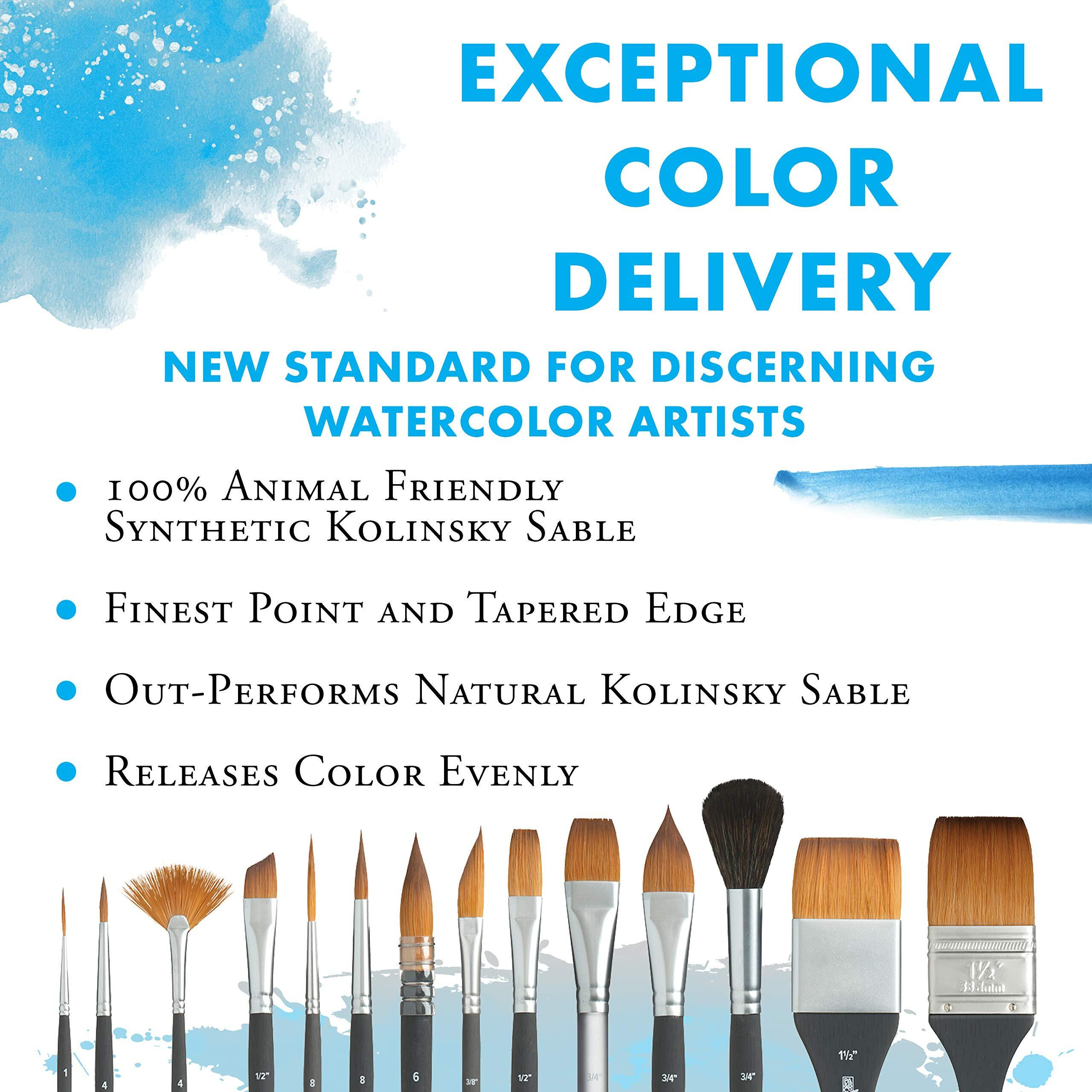 Princeton Aqua Elite  Series 4850  Synthetic Kolinsky Watercolor Paint Brush Round  8
