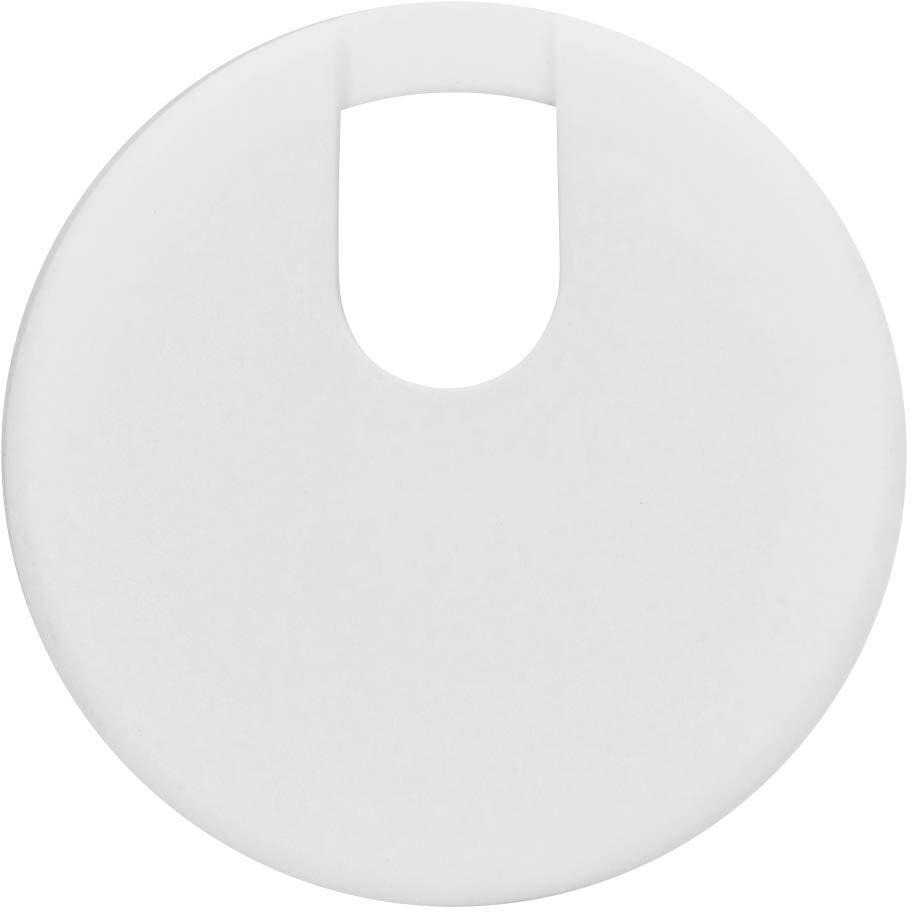 Rok Hardware 2 Pack Of 3 (76Mm) Round Computer Desk Table Port Wire Cable Cord Organizer Hole Cover Grommet Rokrg3Wht (White)