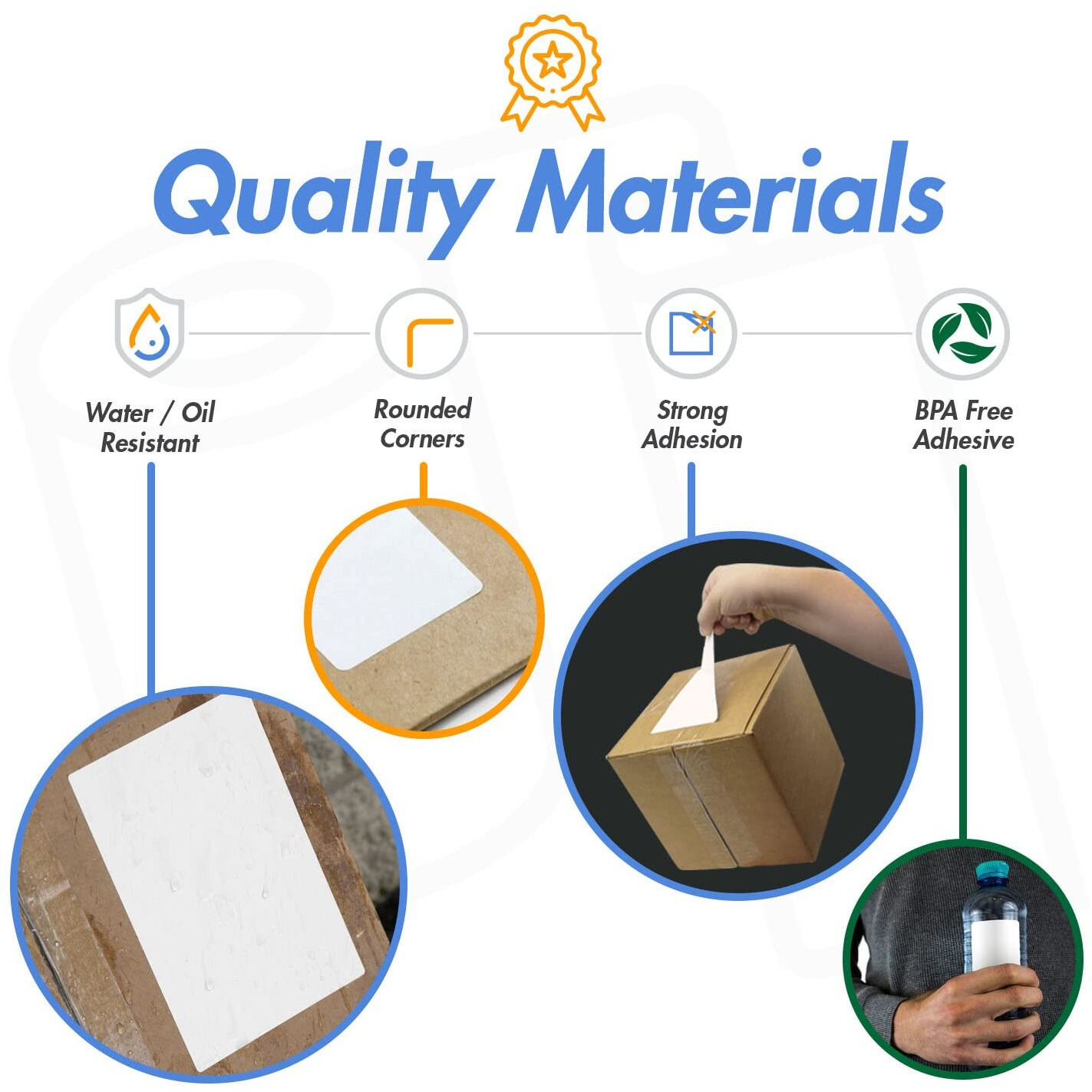Officesmartlabels - 4"" X 8"" Direct Thermal Labels - Compatible With Zebra & Rollo Desktop Label Printers And More - 1  Core  Permanent Adhesive & Perforated [20 Rolls  4000 Labels]