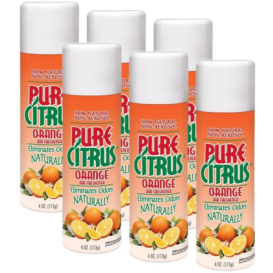 Pure Citrus Spray 4 Oz. Air Freshener  Orange (Pack Of 6)