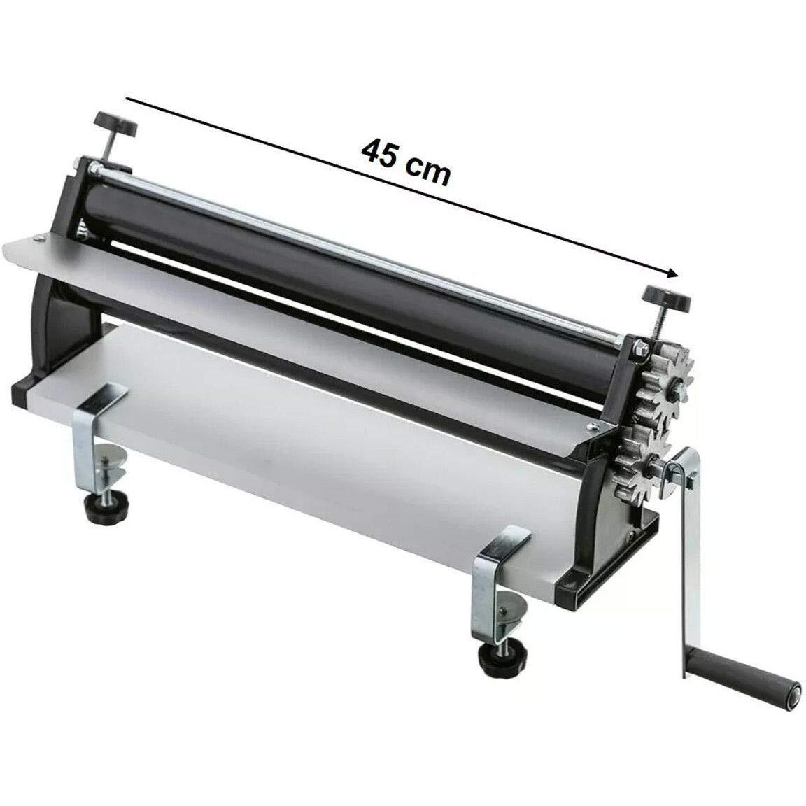 Dkn 19-Inch Pizza Dough Roller Machine With Hand Crank - Pasta Maker  Dough Sheeter Features Non-Stick Rollers With Thickness Control - Solid Steel And Aluminum Construction