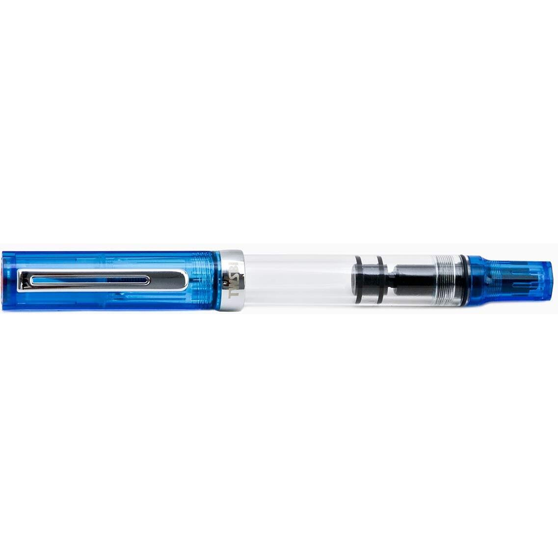 Twsbi Eco Transparent Blue Fountain Pen Ef Nib