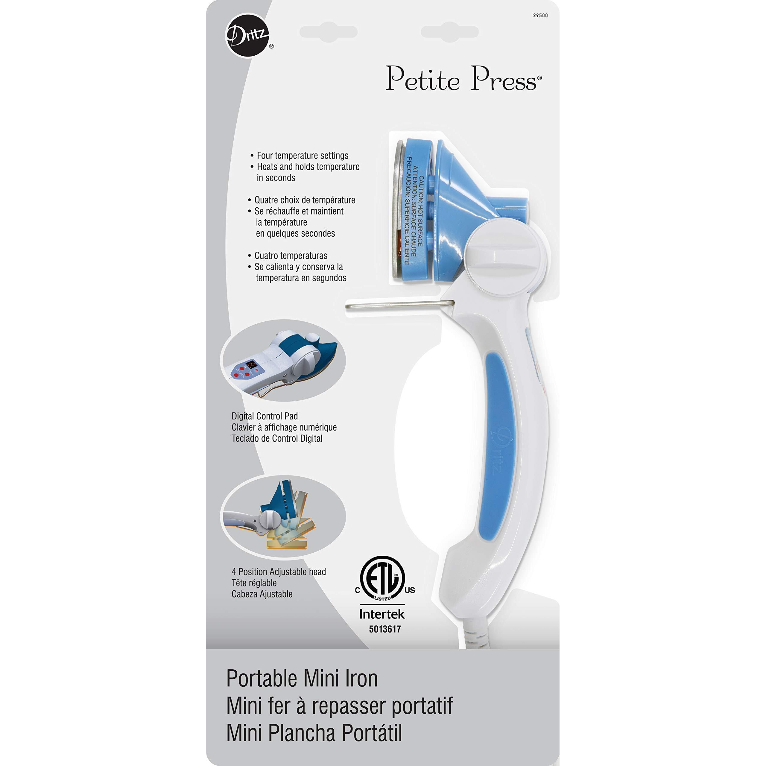 Dritz 29500 Petite Press Portable Mini Iron White