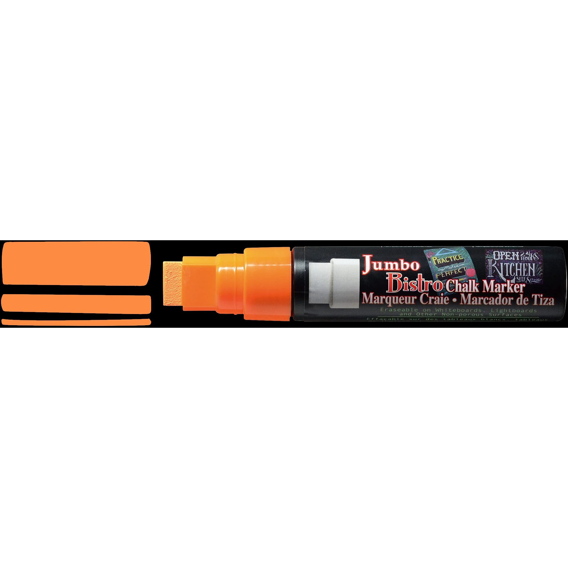 Uchida Of America 481-C-F7 Jumbo Bistro Chalk Markers  Fluorescent Orange