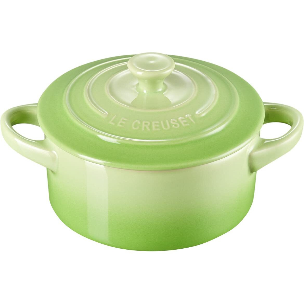 Le Creuset Stoneware Mini Round Cocotte  8 Oz.  Palm
