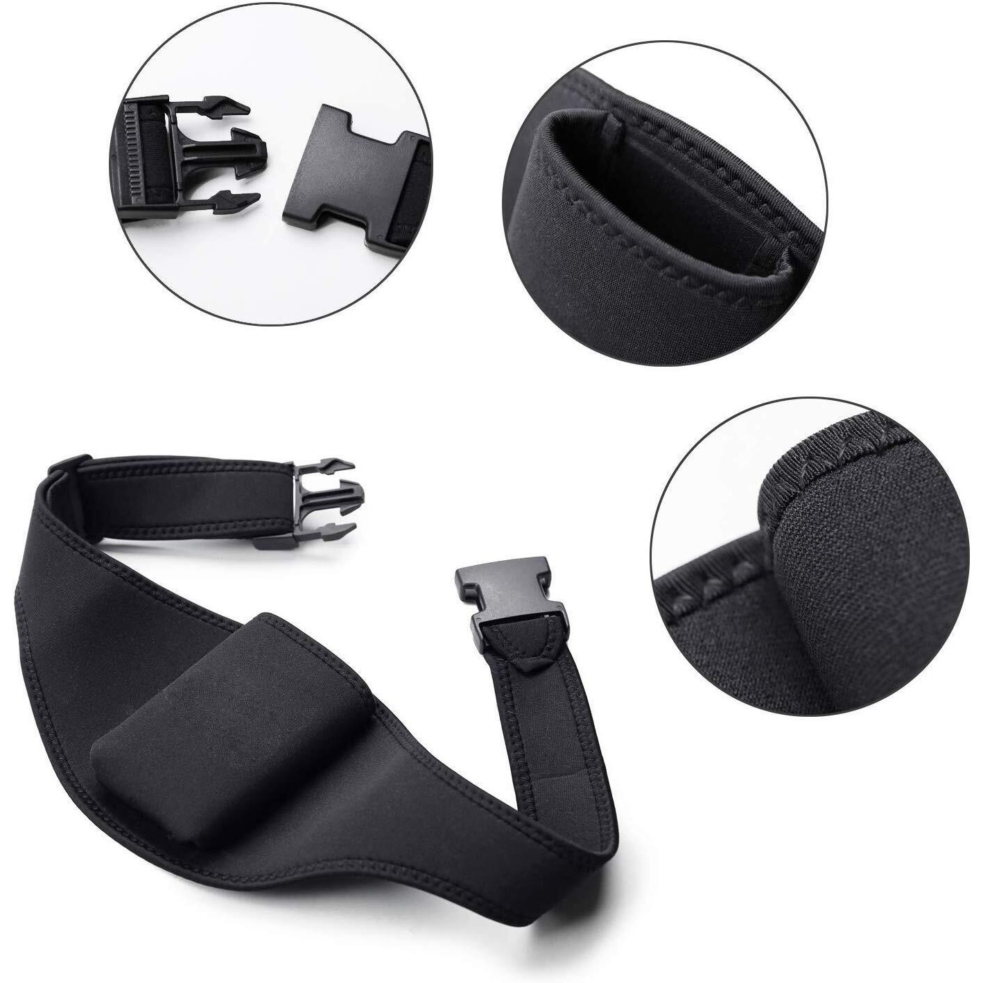 Iraspin Mic Belt For Fitness Instructors Vertical Microphone Transmitter Carrier Belt For Fitness Class Public Speaking Theatre Pilates Teachers