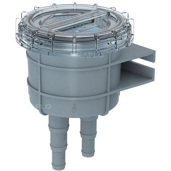 Seaflo Raw Cooling Water Intake Basket Strainer For Seawater Marine & Boat - Fits 1/2""  5/8""  & 3/4"" Hose