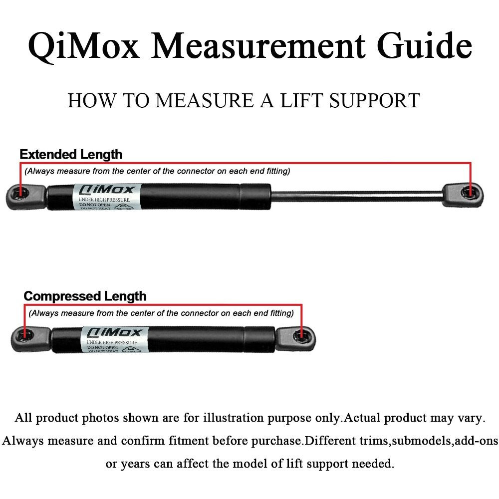 Qty (2) Qimox Rear Liftgate Hatch Tailgate Struts Lift Supports Compatible With Lexus Rx350 2010-2015  Lexus Rx450H 2010-2015 (6756 Pm3066 With Power Rear Liftgate Hatch Tailgate)