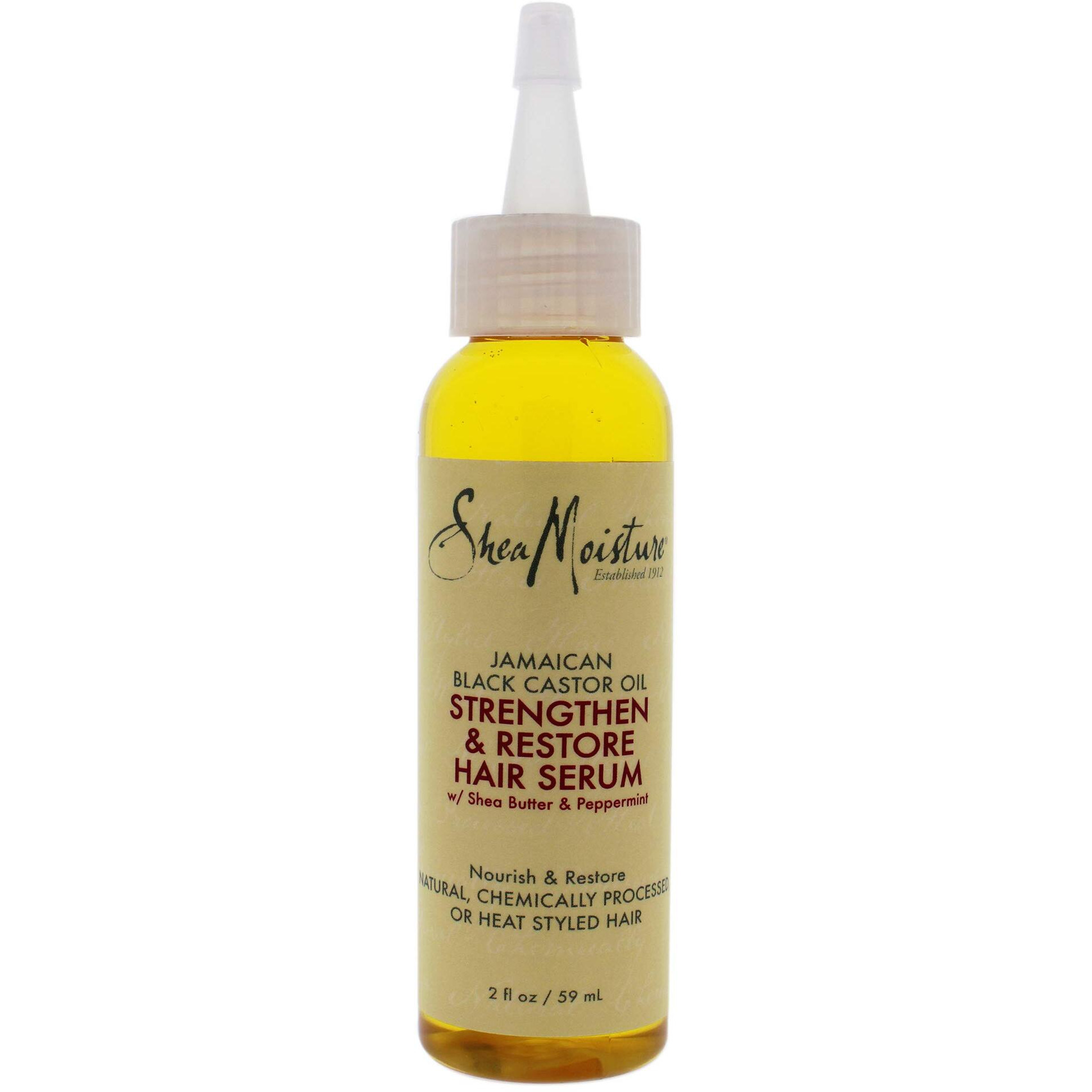 Sheamoisture Hair Serum Oil For Damaged Hair Jamaican Black Castor Oil Hair Oil With Shea Butter 2 Oz