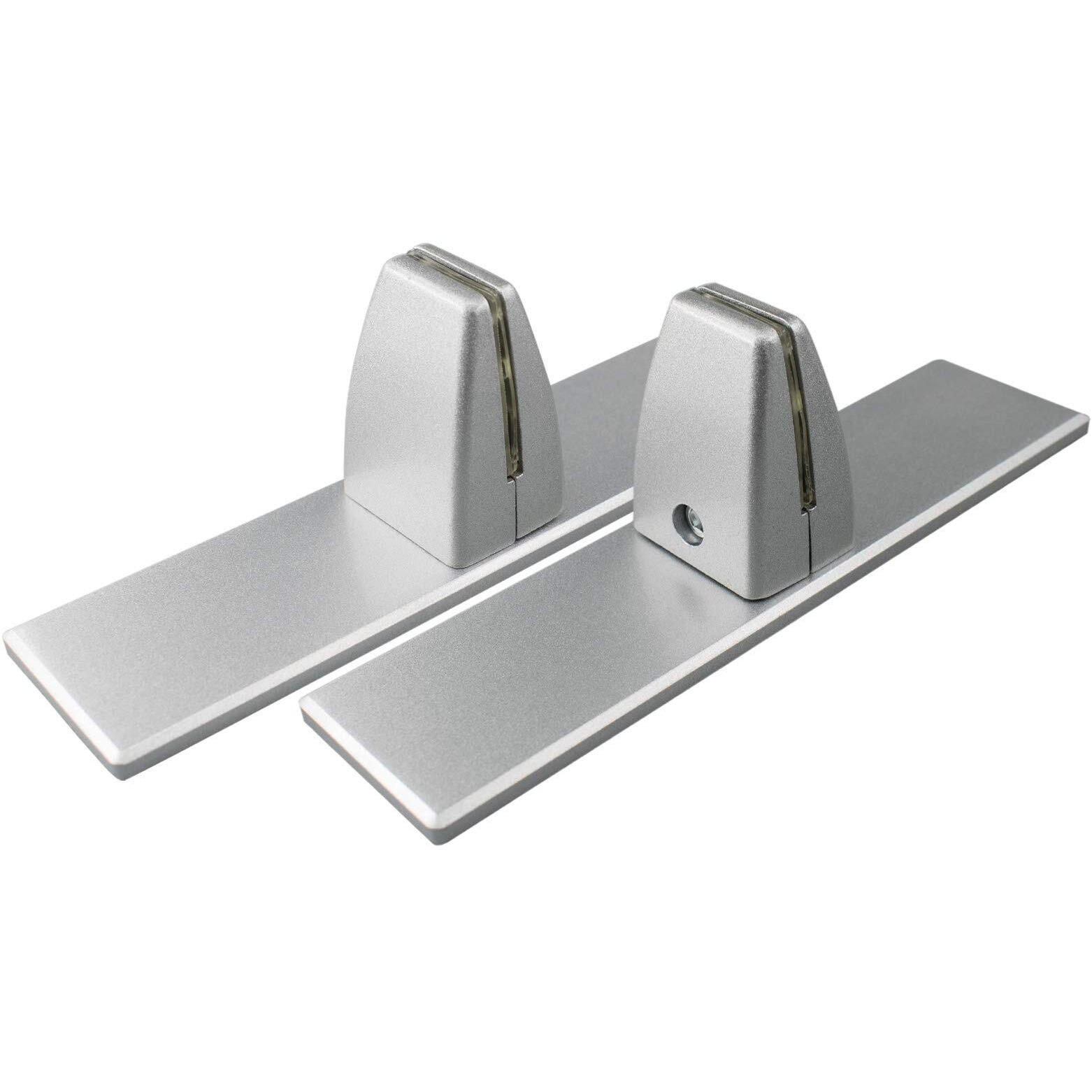 2 Pcs Sneeze Guard Support Clamp With Steady Freestanding Stand Base Removable Clamp Desk Partition Clamp For Clear Acrylic Shield Heavy Duty Auminum Guard Clamp For Desktop Countertop Reception