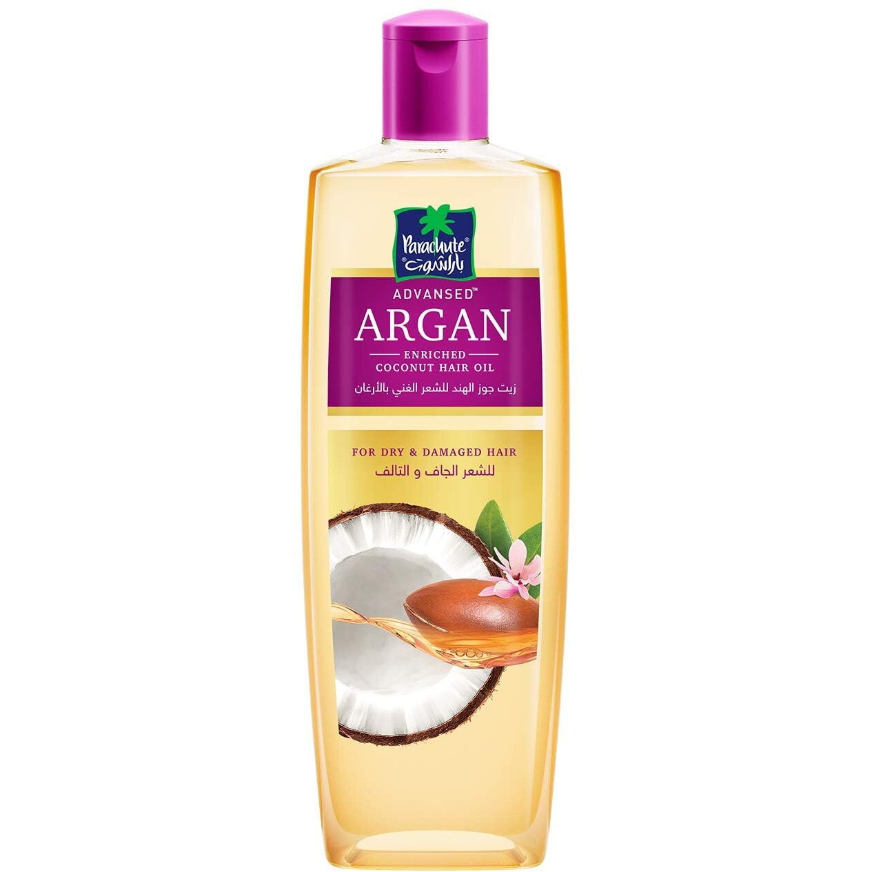 Parachute Advansed Argan Hair Oil With Coconut  Renews And Strengthens Dry  Damaged Hair  10.1 Floz