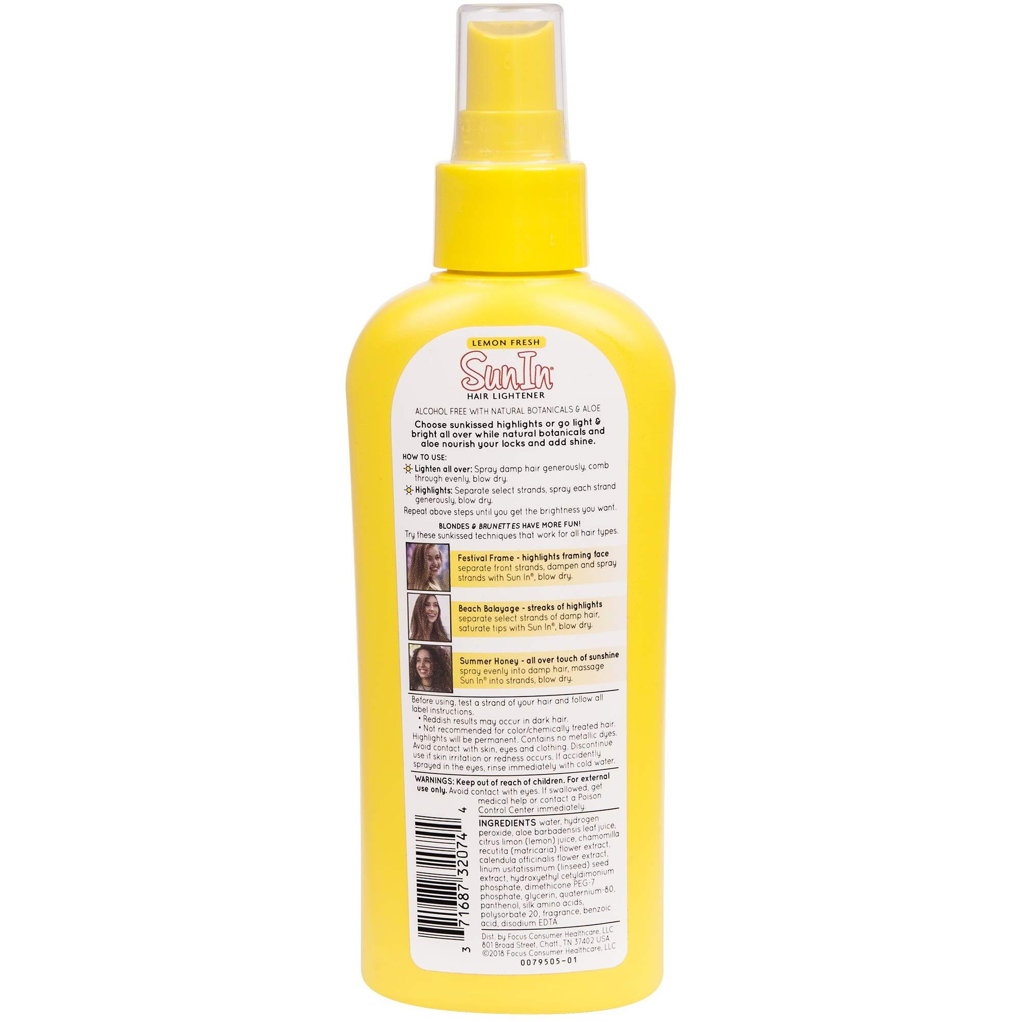 Sun-In Hair Lightener Spray Lemon 4.7 Fl Oz (Pack Of 2)