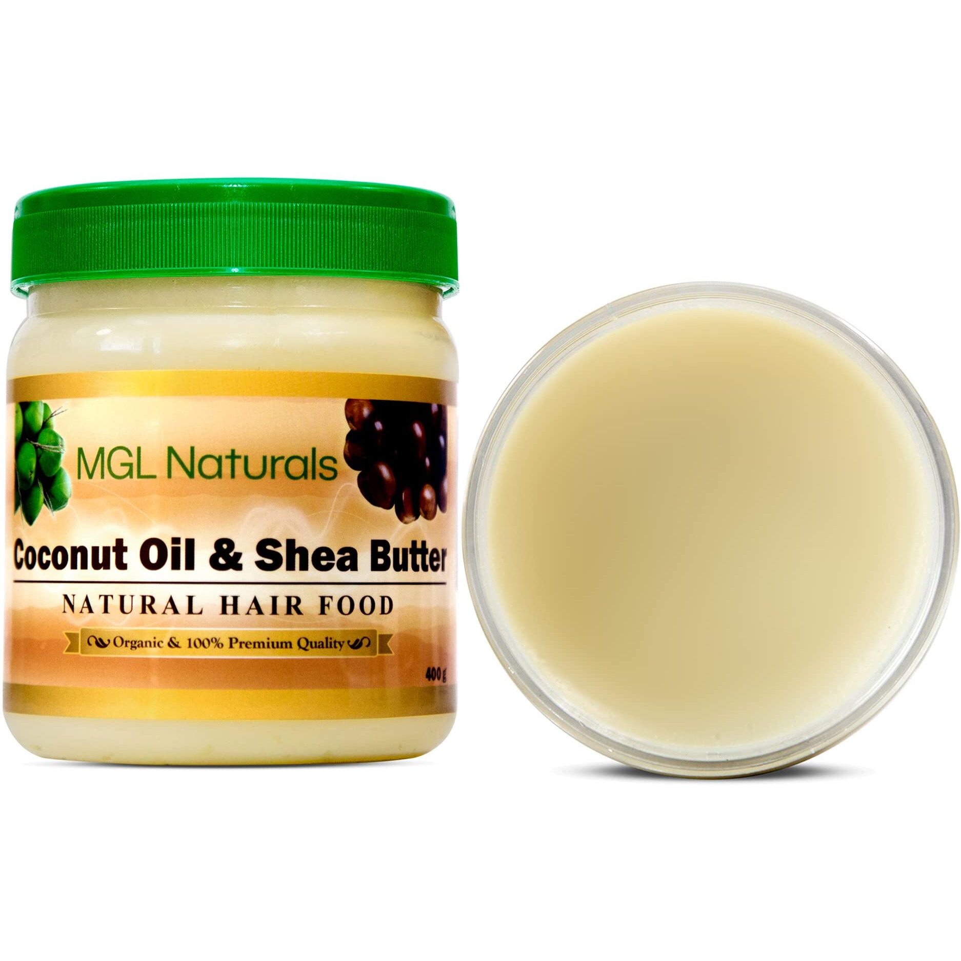 Mgl Naturals Coconut Oil And Shea Butter Natural Hair Food Made With Organic Ingredients. Nourish And Moisturize Hair For Growth  Softness  Shine  Manageability And Protect Against Hair Damage.