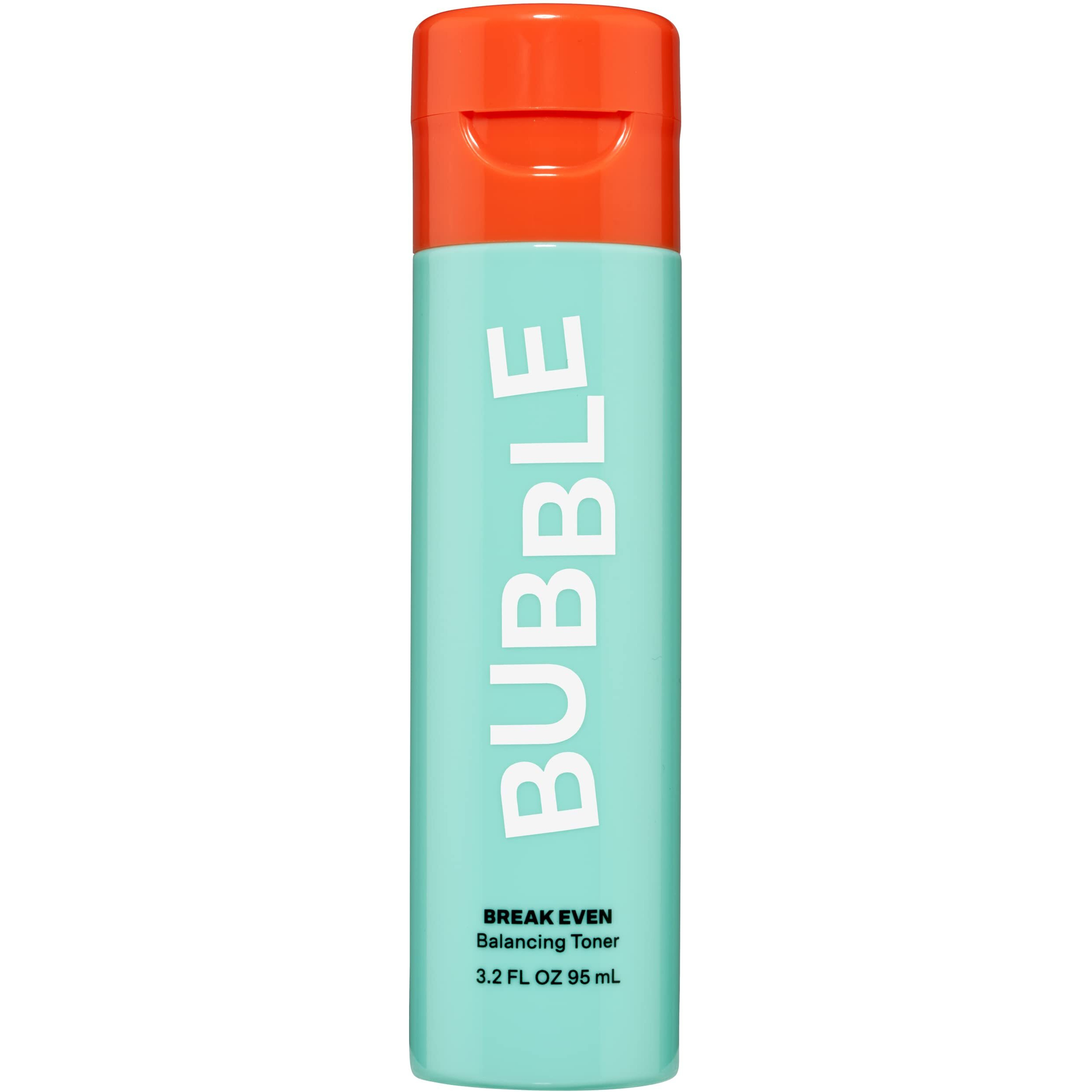 Bubble Skincare Break Even Ph Balancing Toner For Oily Skin - Niacinamide + Green Tea Toner - Soothe Skin And Promote Even Texture Through Plant-Based  Exfoliating Skincare (100Ml)