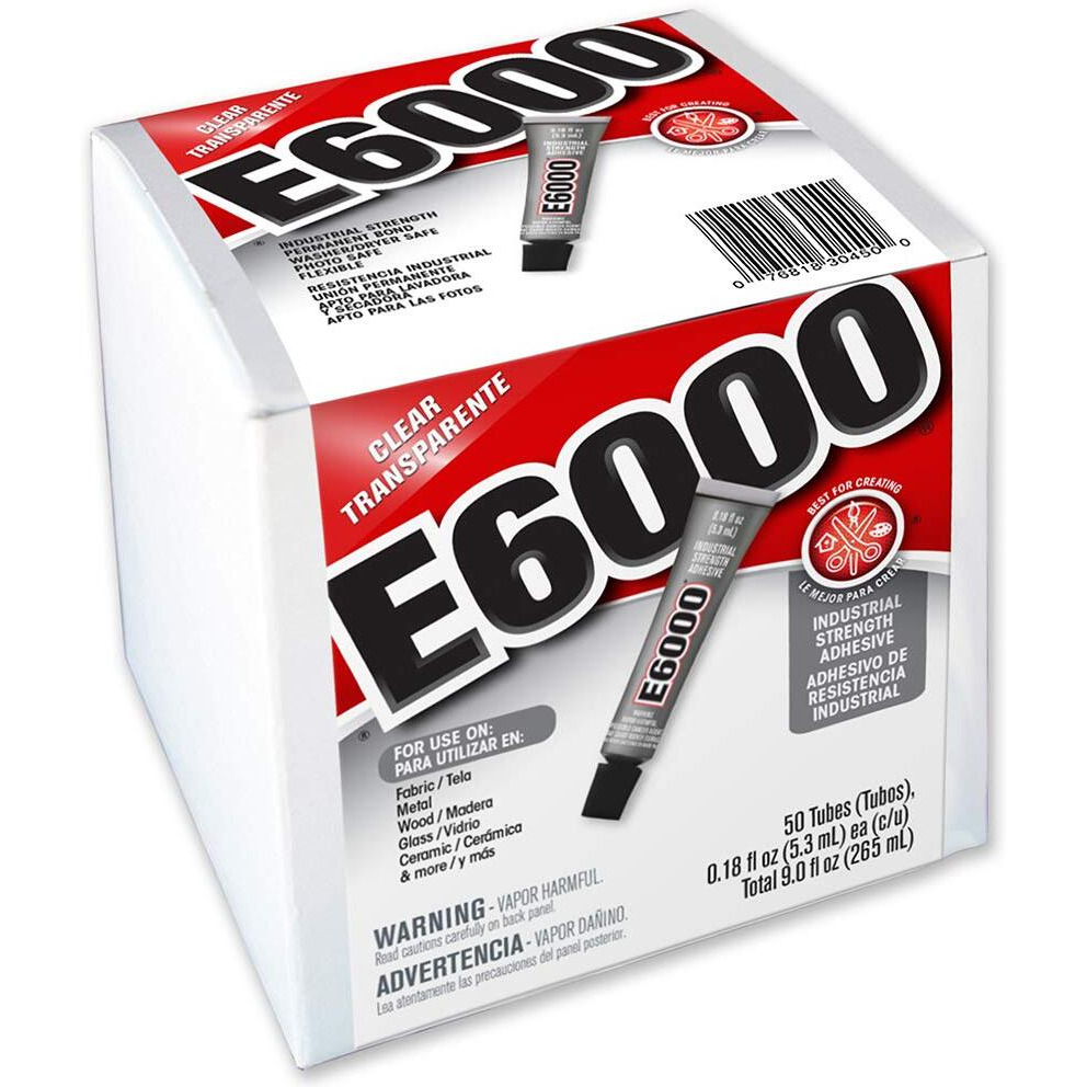 E6000 230450 Craft Adhesive  0.18 Fl Oz  50 Piece Box