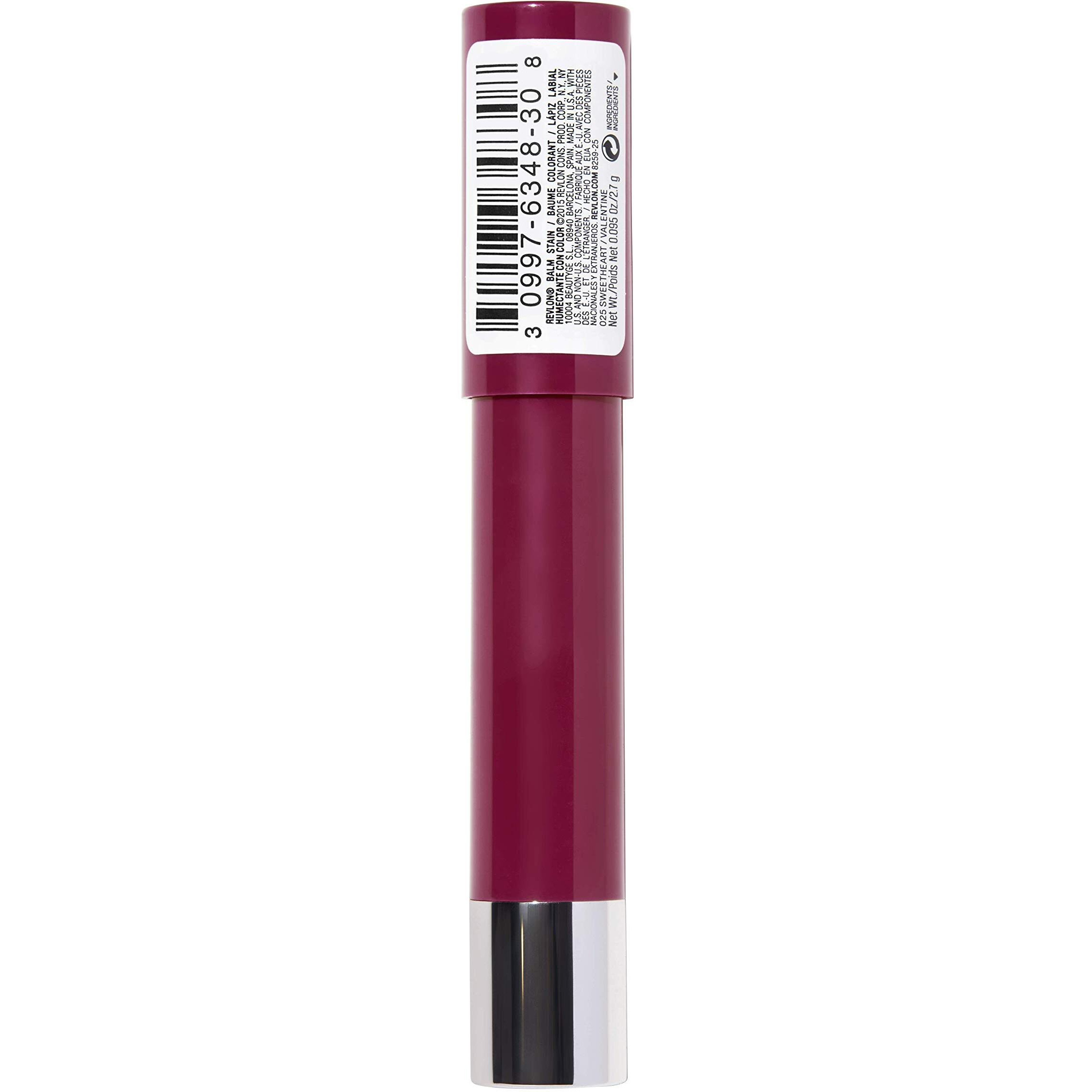 Revlon Lip Balm  Tinted Lip Stain  Face Makeup With Lasting Hydration  Infused With Shea Butter  Mango & Coconut Butter  Shimmer Finish  030 Smitten  0.01 Oz